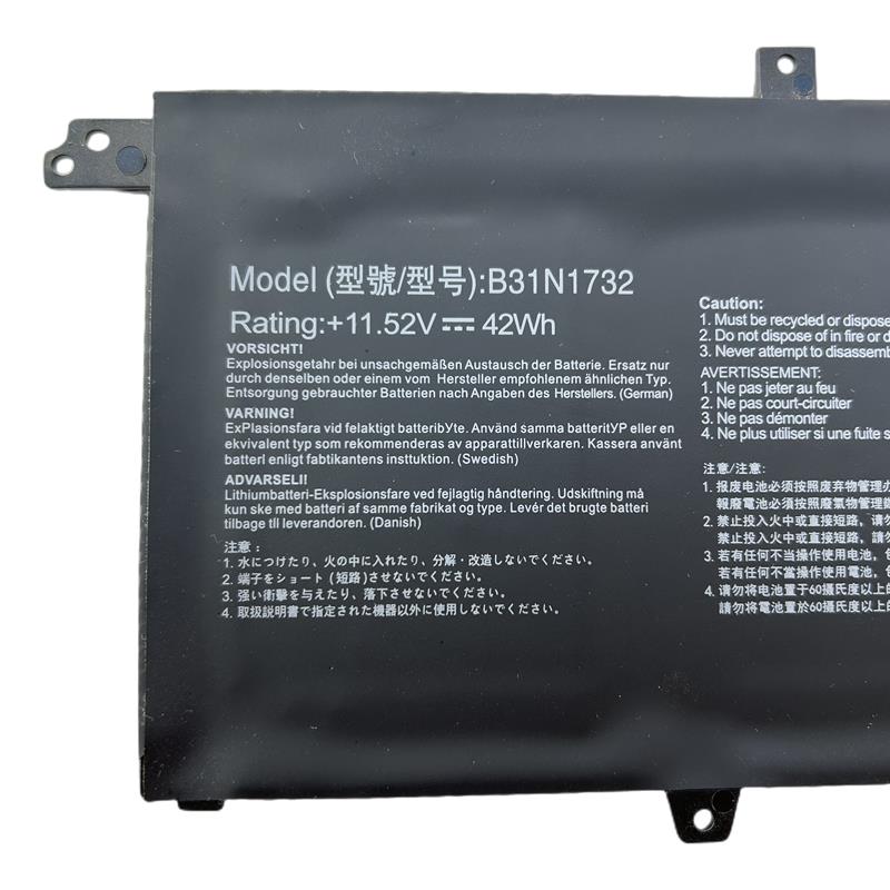 灵耀S2代S4300F S4300U X430F VX60G X571笔记本电池B31N1732 - 图0