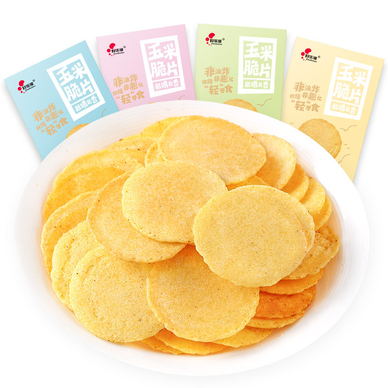 好乐多玉米片休闲玉米饼杂粮饼薯片 好乐多膨化食品