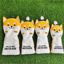 Golf Firewood Canine Golf Club Clubhead Cover Iron Wood Rod Cover Cute Puppy SEMICIRCLE PUTTER SLEEVE STRAIGHT STRIP