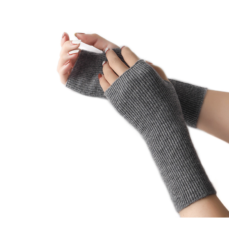 羊绒手套冬季女半指可爱保暖触屏冬天学生写字漏指羊毛线针织手套,淘宝优惠券,粉丝福利购,淘宝优惠卷