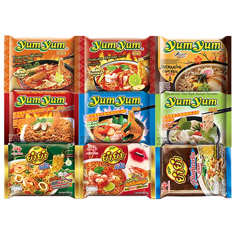 泰国进口食品 yumyum养养牌冬阴功方便面酸辣虾浓汤味速食泡面70g-图3