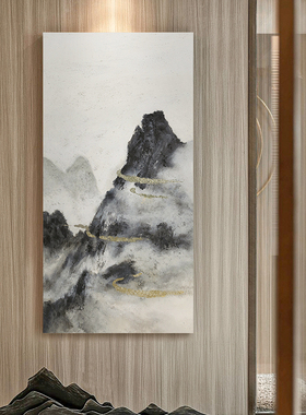 新中式中国风玄关走廊过道挂画