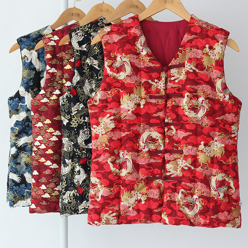 民族风男士马甲保暖加厚修身成人背心马夹棉衣棉服手工纯棉花马甲,淘宝优惠券,粉丝福利购,淘宝优惠卷