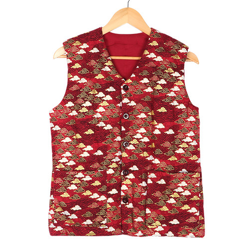 男士纯棉民族风手工棉花马甲成人秋冬季加厚保暖坎肩居家棉花背心 - 图3