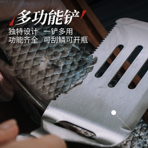 Awada烧烤工具套装不锈钢食物夹烤肉夹户外露营烧烤工具大全套装