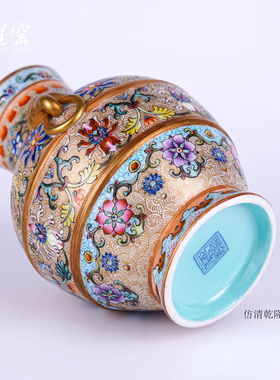 景德镇高端手绘陶瓷花瓶