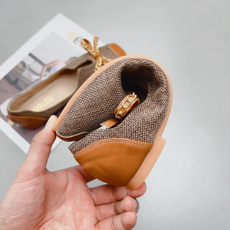 豆豆鞋女2025新款春款百搭软底方头一脚蹬乐福鞋平底大码女鞋单鞋,淘宝优惠券,粉丝福利购,淘宝优惠卷