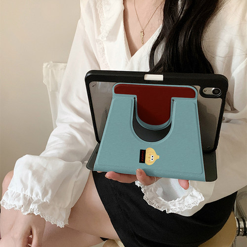 jellycat可爱花生360度旋转适用ipad11保护套air7/6新款ipad10带笔槽11寸防摔10.9苹果平板保护套mini7女款 - 图1