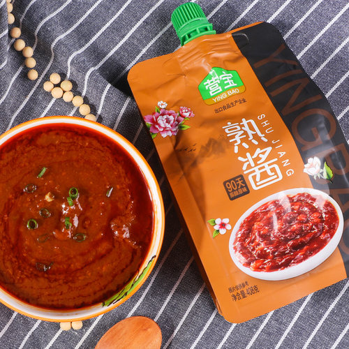 营宝熟酱408g*3东北大酱黄豆酱农家特产拌饭拌面即食调味酱 - 图2