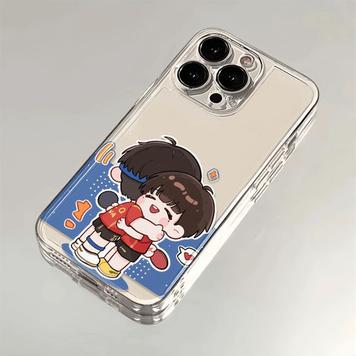 莎头拥抱适用OPPORENO14/12PRO手机壳oppo孙颖莎Reno11/10/9/8/7/6/5/4周边z奥运会R15透明R17/OPPOReno16套 - 图0