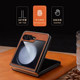 Cowhide pattern is suitable for Samsung zflip7 mobile phone case