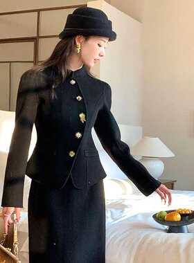 法式赫本风冬季卷檐羊毛女士帽
