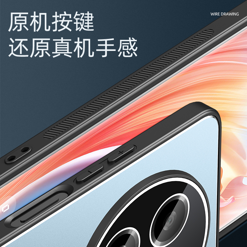 oppoa2pro手机壳a2新款镜头全包oppo a2pro透明镜片保护套a1pro防摔活力版外壳男款por防摔曲屏5g适用A1硅胶X - 图2