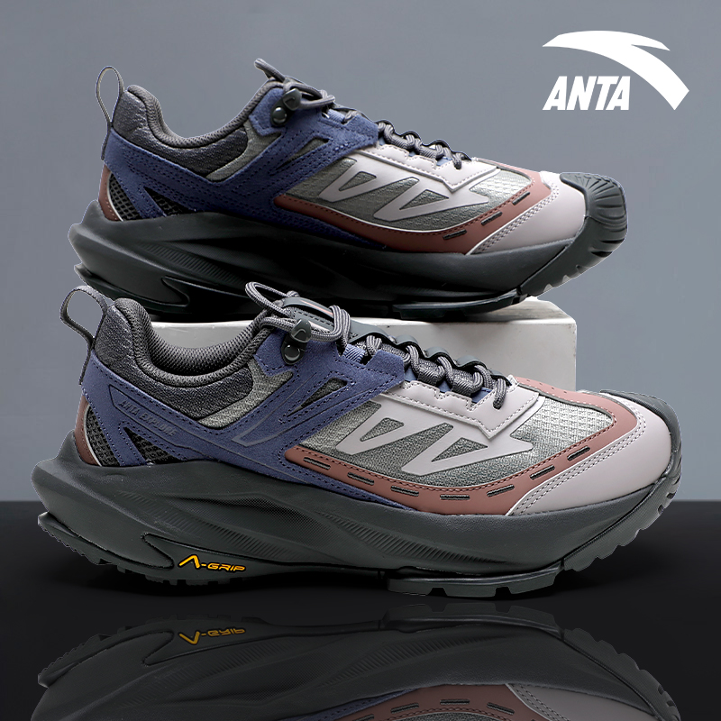 安踏探踪防泼水专业户外登山徒步鞋春秋新款男鞋耐磨越野跑步鞋子 - 图0