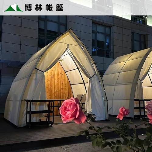 小帆船帐篷户外广告露营3米x3米景区营地酒店野营 - 图0