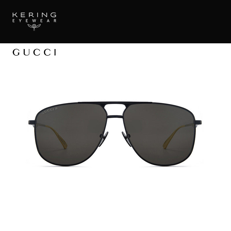 gucci飞行员偏光太阳墨镜开云眼镜 开云眼镜太阳眼镜
