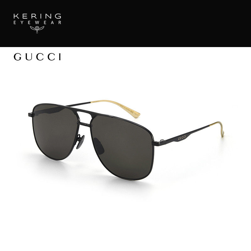 gucci飞行员偏光太阳墨镜开云眼镜 开云眼镜太阳眼镜