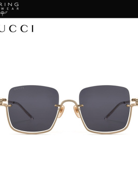 Gucci男女通用半框太阳镜