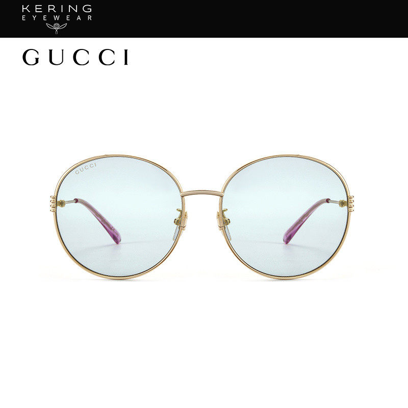 【新款】开云gucci金属圆形太阳镜 开云眼镜太阳眼镜