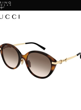 【2026新款】开云眼镜古驰GUCCI男女猫眼玳瑁太阳镜墨镜GG2056SA