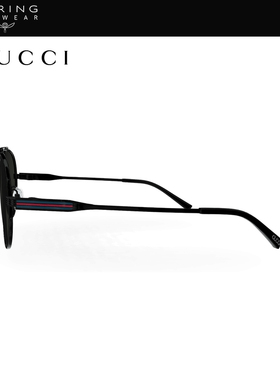 开云眼镜 古驰GUCCI双梁飞行员男女同款全框太阳镜墨镜GG1874S