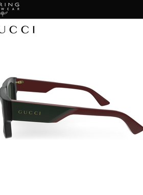 开云眼镜 古驰GUCCI矩型前卫男女同款方框防晒太阳镜墨镜GG1668S