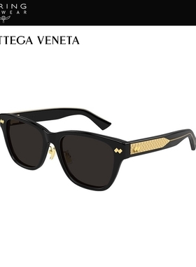 【新款】开云眼镜葆蝶家BV男女同款矩形防晒太阳镜墨镜BV1402SK