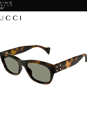 开云眼镜 古驰GUCCI男女同款个性矩形方框防晒太阳镜墨镜GG1706S