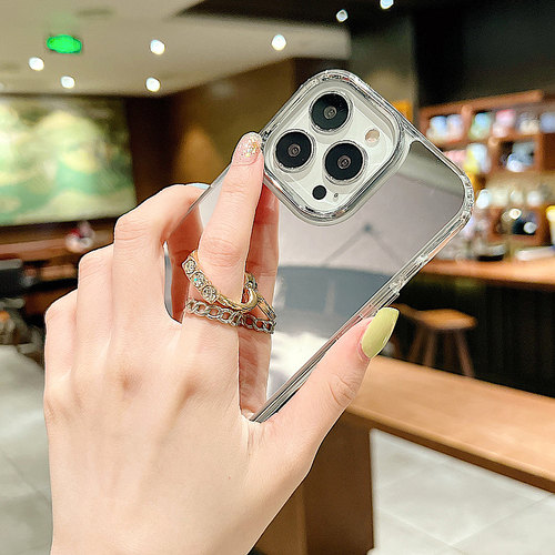 指环支架iphone15promax手机壳苹果14pro镜子12/13防摔11补妆神器xs/xr个性15plus适用7/8plus女se2保护套6s - 图2