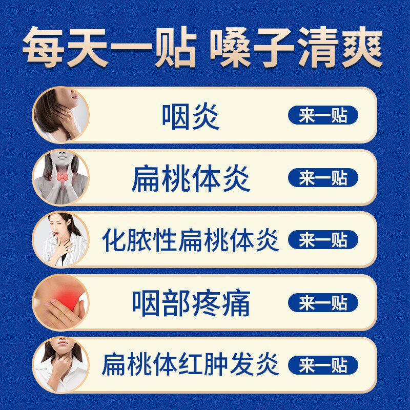 祖医堂咽扁康医用冷敷贴辅助治疗 祖医堂石家庄膏药贴（器械）