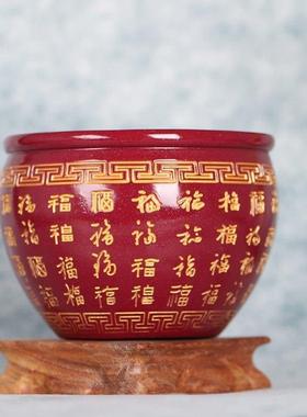 朱砂摆件客厅旺宅2023款百福盘风水摆件送礼福字客厅摆件装饰品