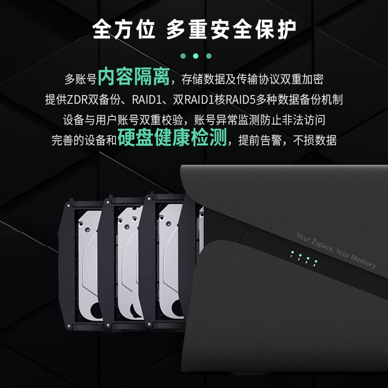 【新品】极空间新z4s旗舰版 nas网络存储器8G个人云存储主机家用私有云机箱 4盘位nas网盘储存企业局域网共享 - 图2