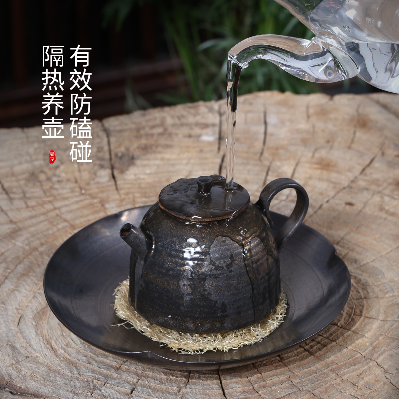 丝瓜络养壶垫杯垫紫砂壶功夫茶道茶具配件茶壶壶垫壶承茶垫壶底垫-图3