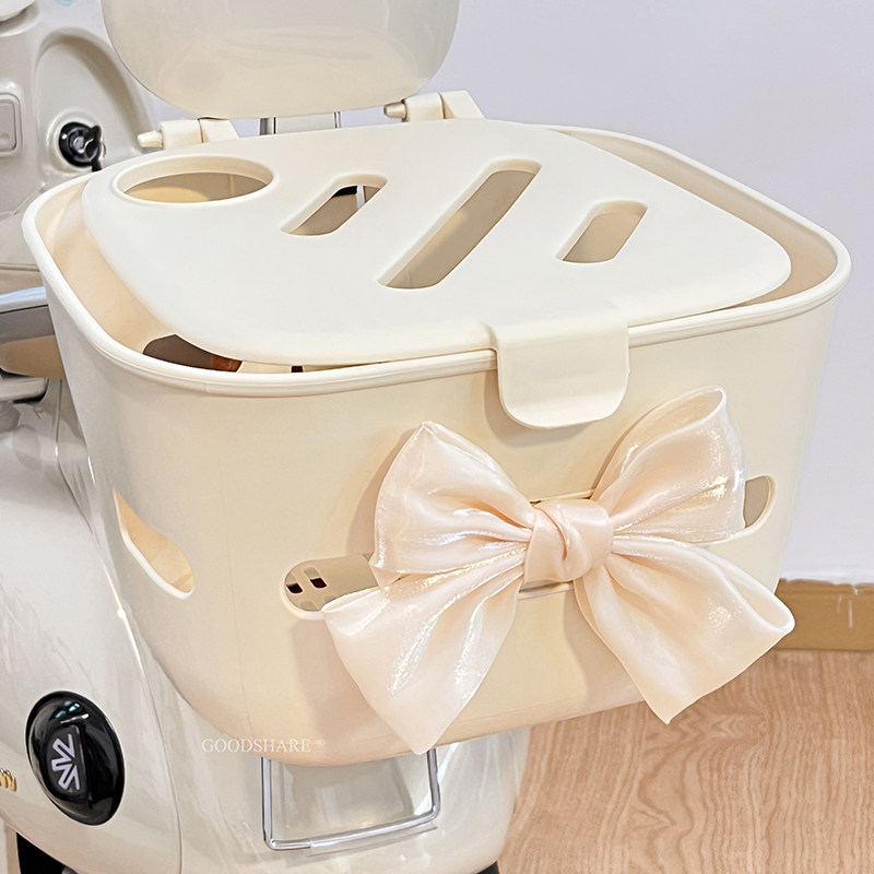 电动车后置车筐大容量收纳2025新款田园风电瓶车带盖雨衣置物神器,淘宝优惠券,粉丝福利购,淘宝优惠卷