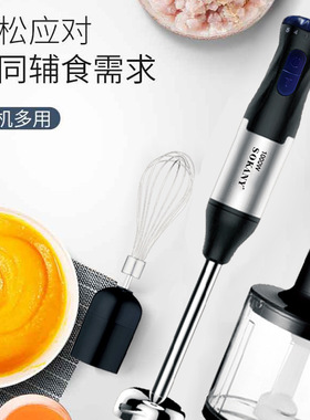 跨境110V美标料理棒婴儿辅食机 手持电动搅拌机 多功能家用