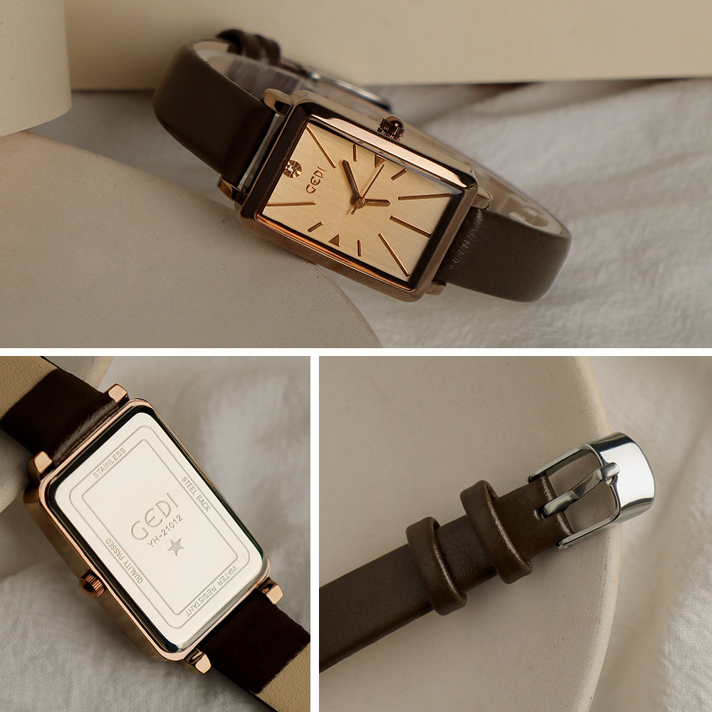 手表女ins风小众设计女款学生轻奢 歌迪诗楷国产腕表
