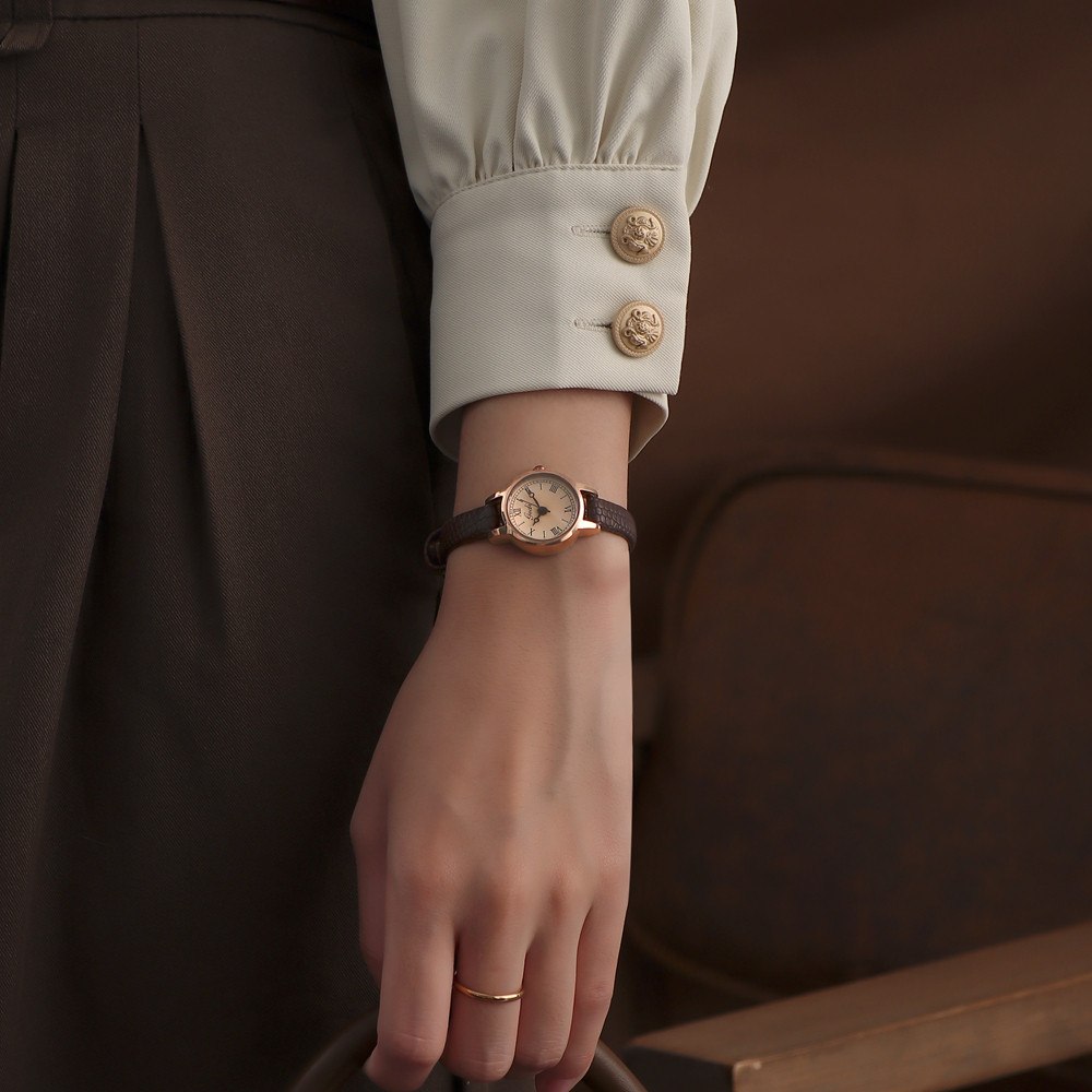 女小巧精致复古女款ins小众感手表 歌迪诗楷国产腕表
