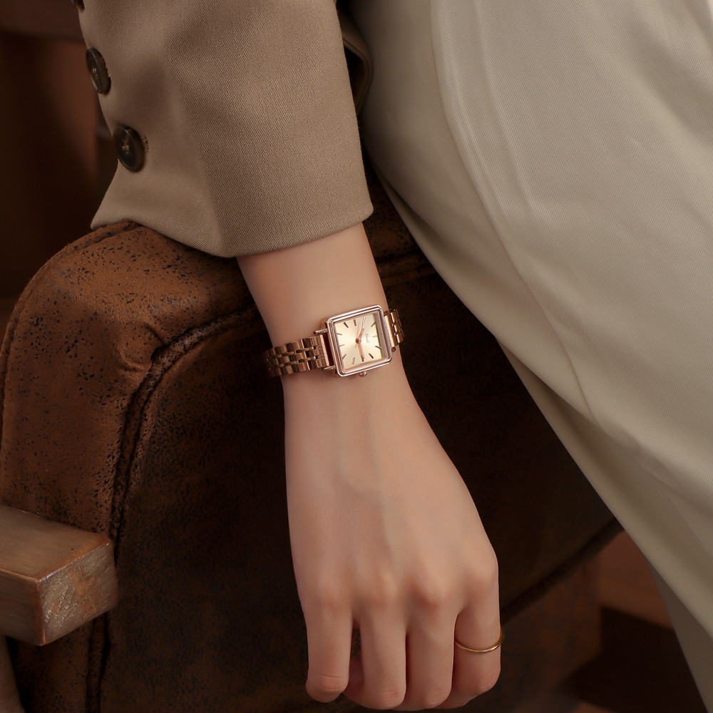 钢带小众设计轻奢防水简约气质手表 歌迪诗楷国产腕表