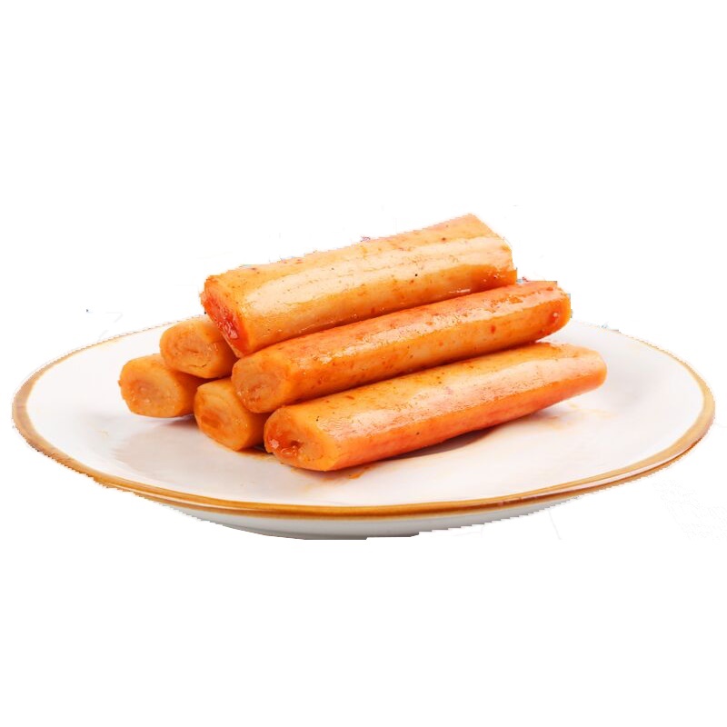 海欣手撕蟹柳棒40袋香辣蟹肉味即食麻辣烧烤味办公室宿舍休闲零食