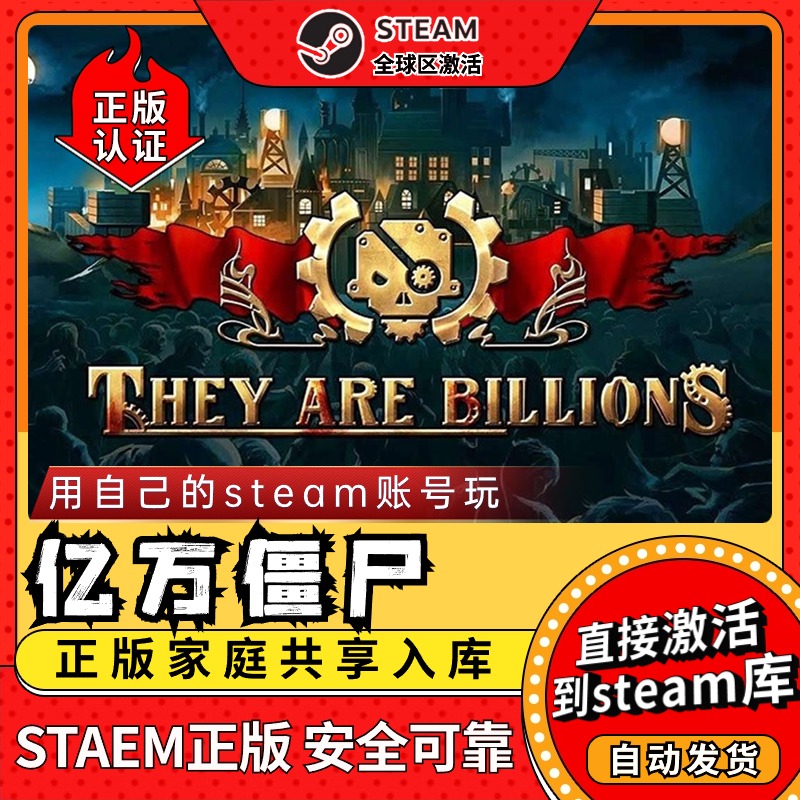 亿万僵尸:军团 Steam正版离线电脑游戏单机PC可激活入库全DLC中文版送修改器They Are Billions-图0