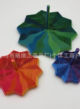 立体可折叠萝卜塔玩具烦躁之星益智玩具发泄旋转视觉错觉螺旋塔
