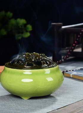 香炉大口径新款迷你新中式香薰炉烧香香道香薰复古风民宿薰香茶道