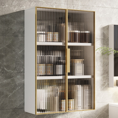 浴室边柜侧柜收纳柜马桶置物柜卫生间吊柜置物架挂墙化妆品收纳柜 - 图1