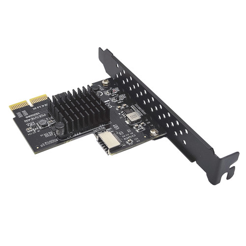USB3.2 GEN2 TYPE-E A-KEY扩展卡PCIe转TYPE-C前置10G祥硕ASM3142 - 图2