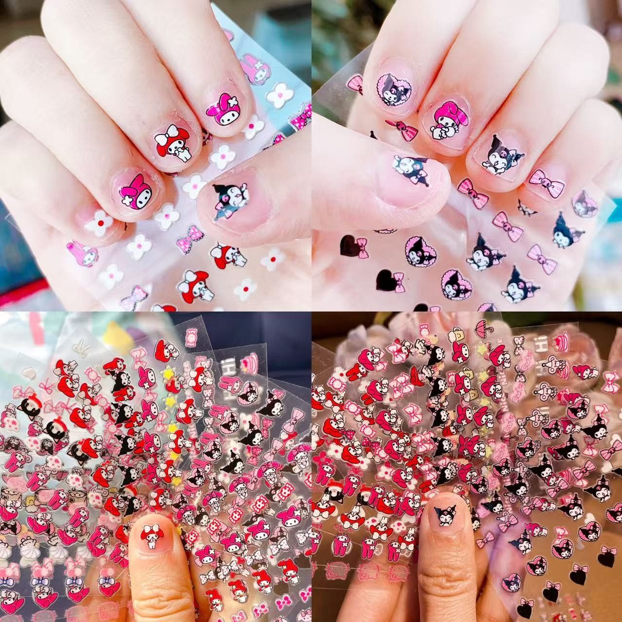 儿童小兔指甲贴公主宝宝美甲贴花小孩玩具小花指甲贴纸闪亮夜光贴,淘宝优惠券,粉丝福利购,淘宝优惠卷