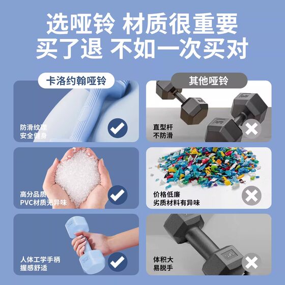 Hexagonal dumbbell men's home fitness equipment