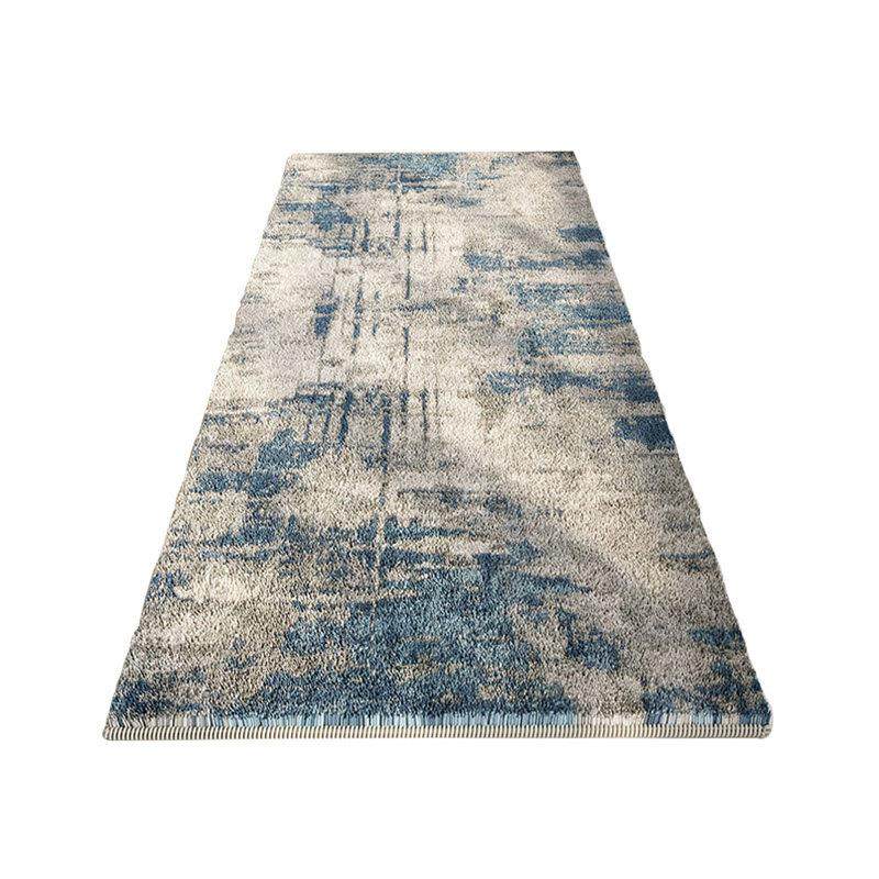 主卧加厚卧室床边地毯蓝色轻奢高级客厅床前床尾床头床边毯地垫,淘宝优惠券,粉丝福利购,淘宝优惠卷