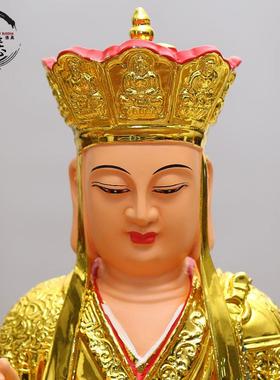 厂家直销佛像 树脂玻璃钢 镀金彩绘地藏地藏王菩萨12寸地藏王神像