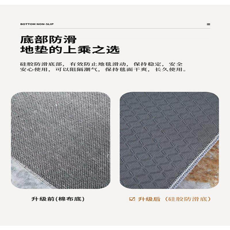 主卧加厚卧室床边地毯蓝色轻奢高级客厅床前床尾床头床边毯地垫,淘宝优惠券,粉丝福利购,淘宝优惠卷