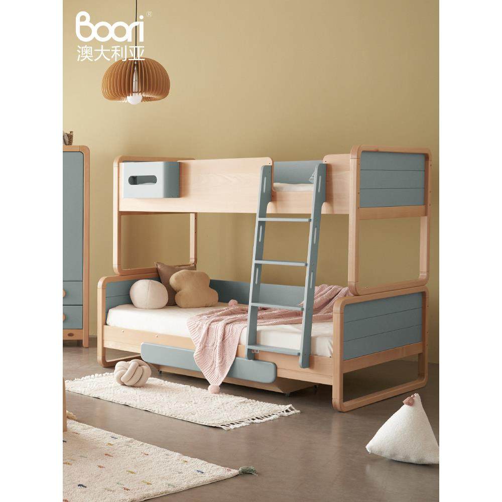Boori贝仑全实木高低床上下铺儿童床小户型上下床双层床子母床,淘宝优惠券,粉丝福利购,淘宝优惠卷